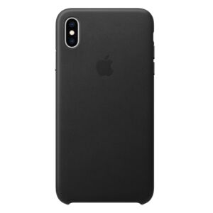 Leather Back Cover for Apple iPhone XS Max Black Leather Back Cover for Apple iPhone XS Max Black